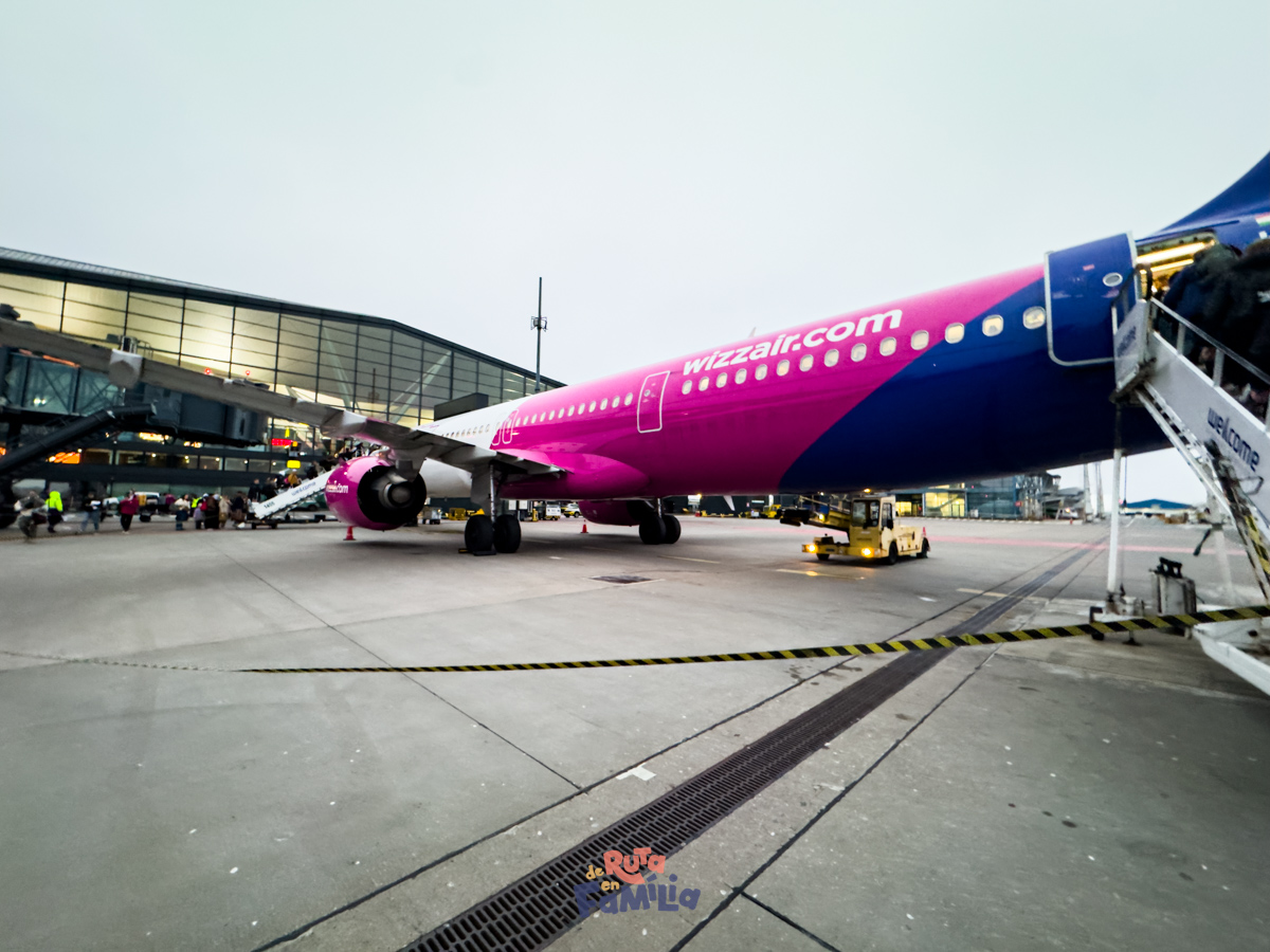Avió a l'aeroport de Gdańsk durant el nostre viatge a Polònia