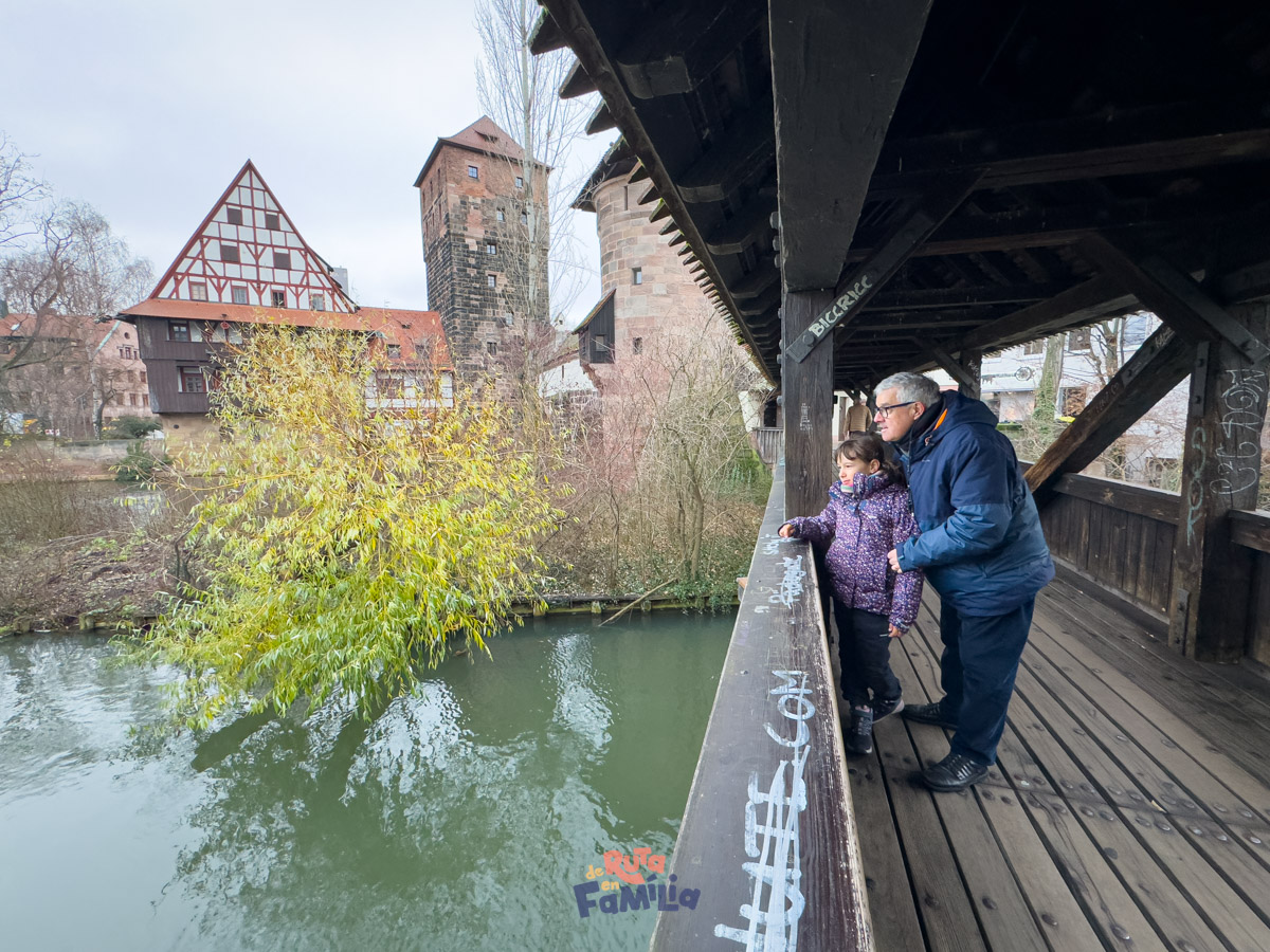 centro-nuremberg-vistas-rio_derutaenfamilia_025 Vistas del centro histórico de Núremberg y del río desde un puente de madera