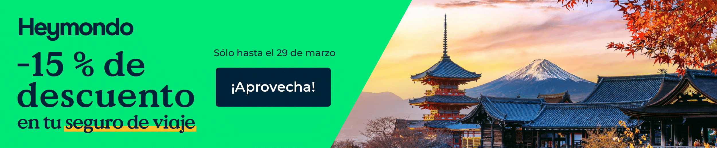 descuento-heymondo-15-seguro-viaje-japon Oferta de Heymondo con 15% de descuento en tu seguro de viaje