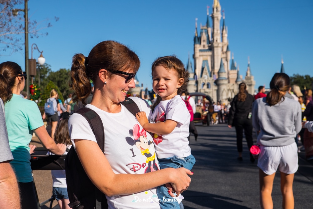 magic kingdom con un bebe