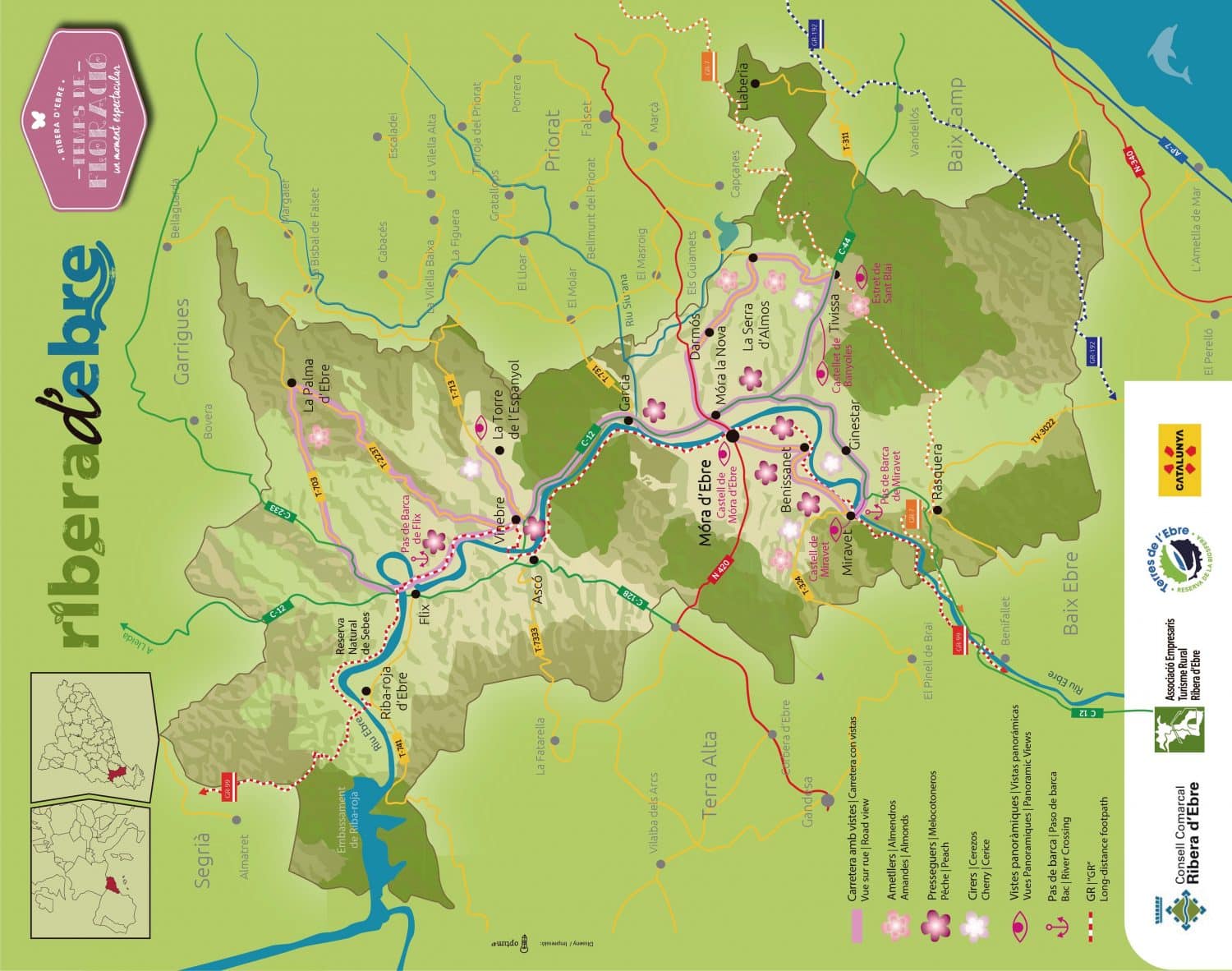 mapa floracion ribera ebre