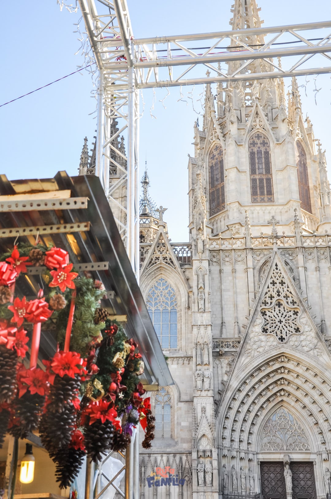 Navidad en Cataluña. Feria de Santa Lucía en Barcelona