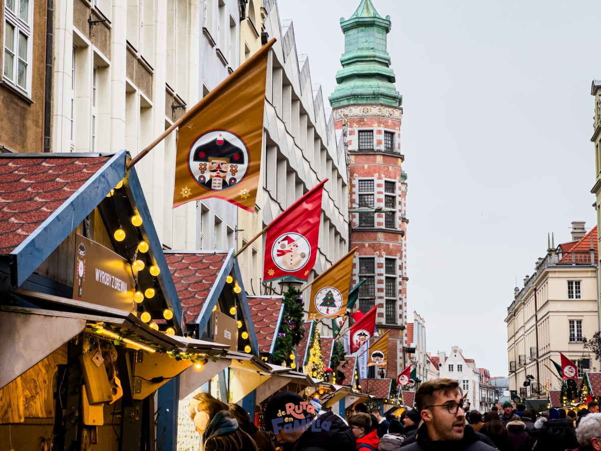 Parades del mercat de Nadal de Gdańsk al centre històric