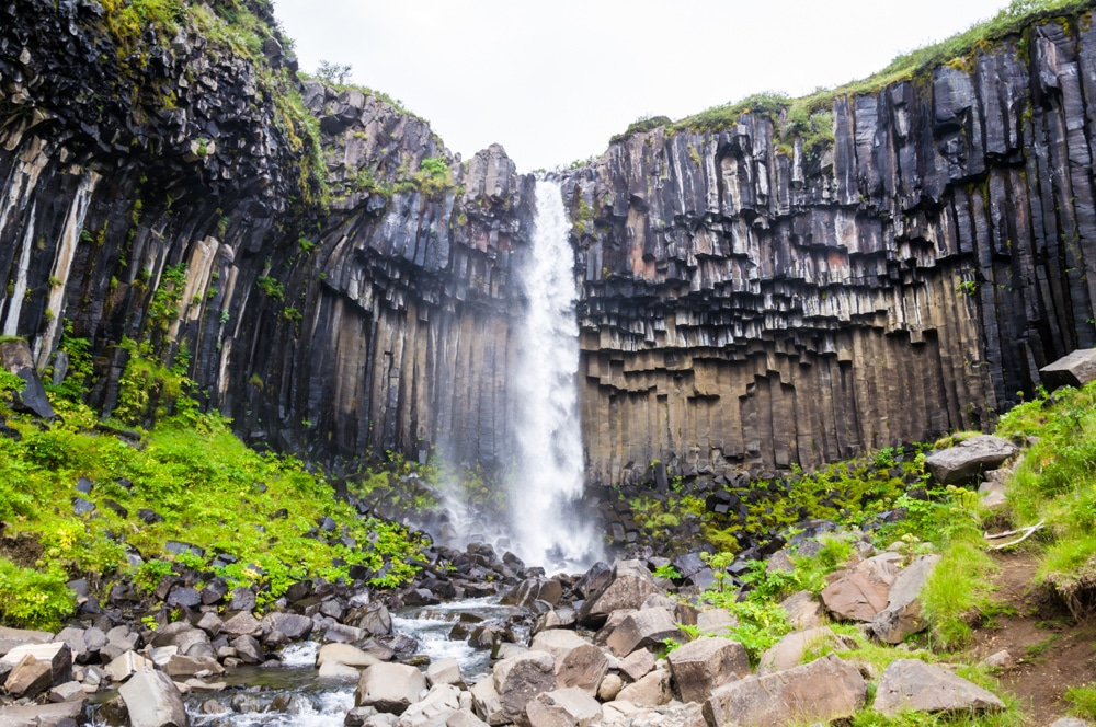skaftafell cascada Svartifoss